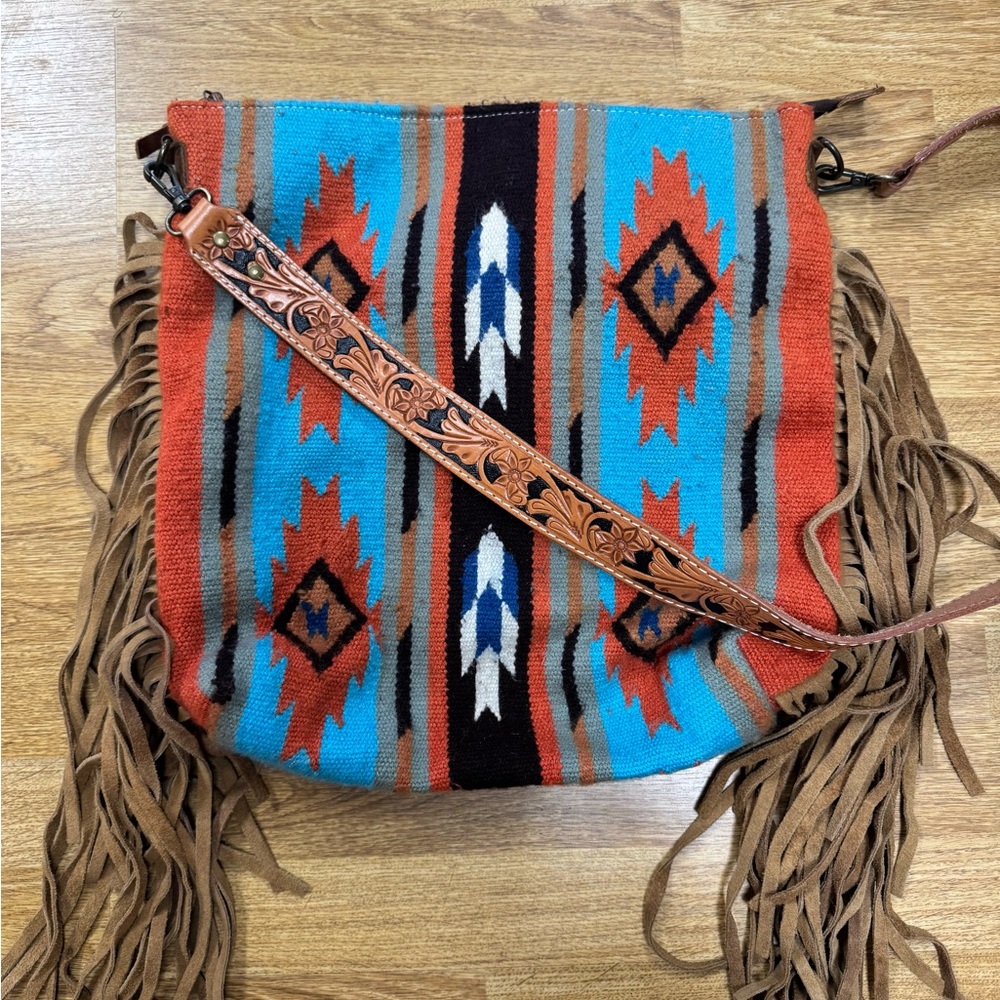 Saddle Blanket Purse with fringe